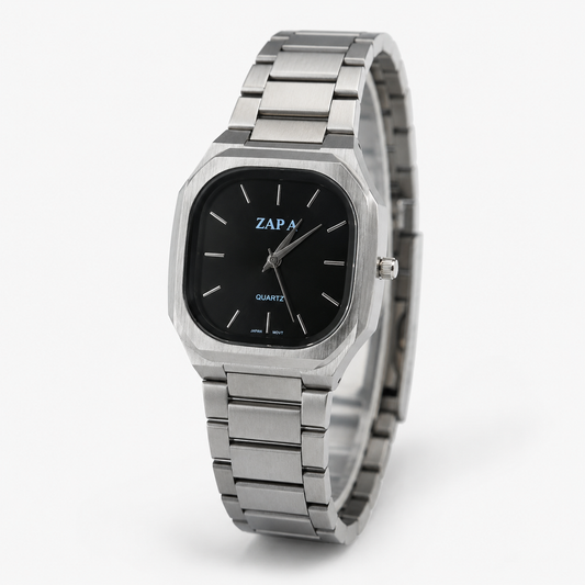 ZAPA Obsidian Square Steel Watch