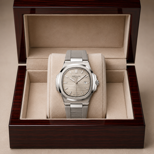 Patek Philippe Nautilus Rubber Strap - Champaign