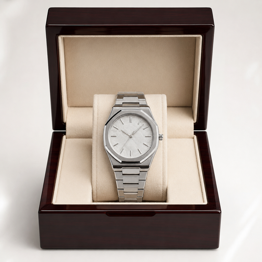 Audemars Piguet Royal Oak White Steel Watch - White Dial