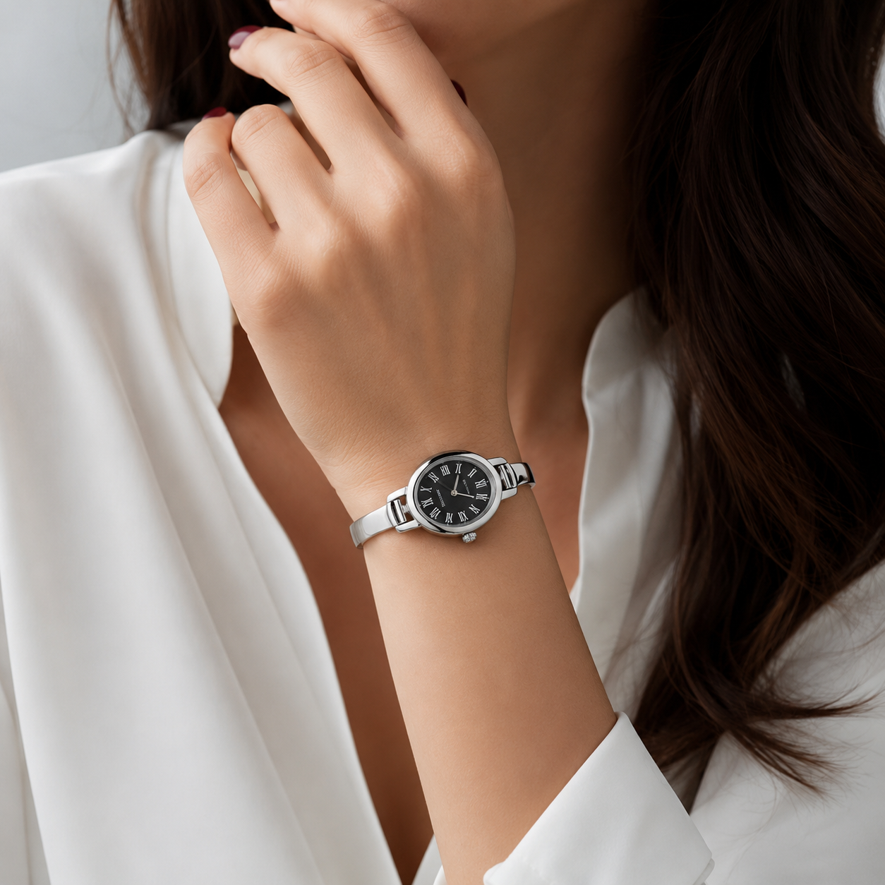 Selene Silver Bangle Watch