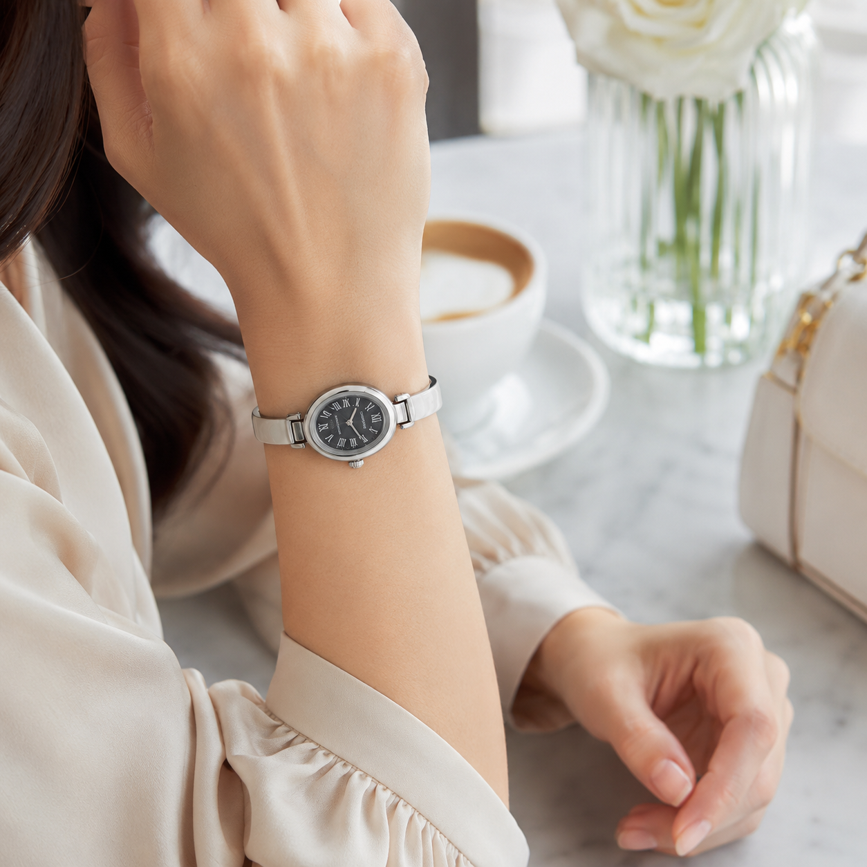 Selene Silver Bangle Watch