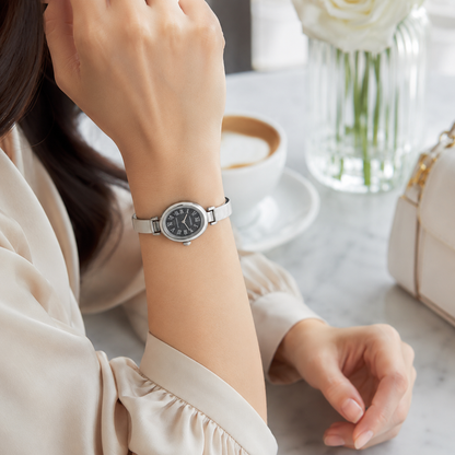 Selene Silver Bangle Watch