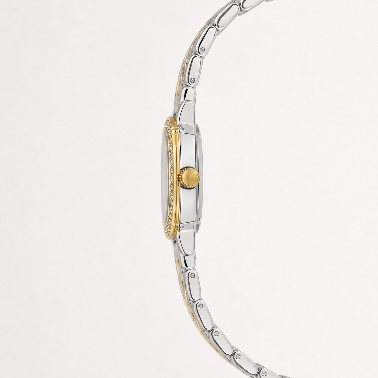 Festina Two-Tone Crystal Chevron Watch
