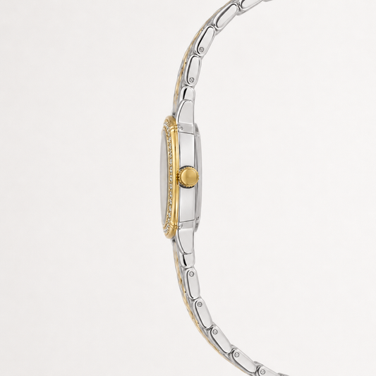 Festina Two-Tone Crystal Chevron Watch
