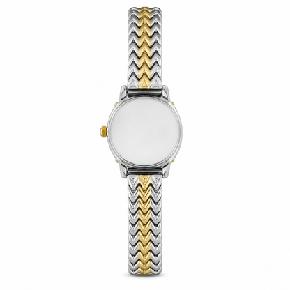 Festina Gold Dial Crystal Chevron Watch