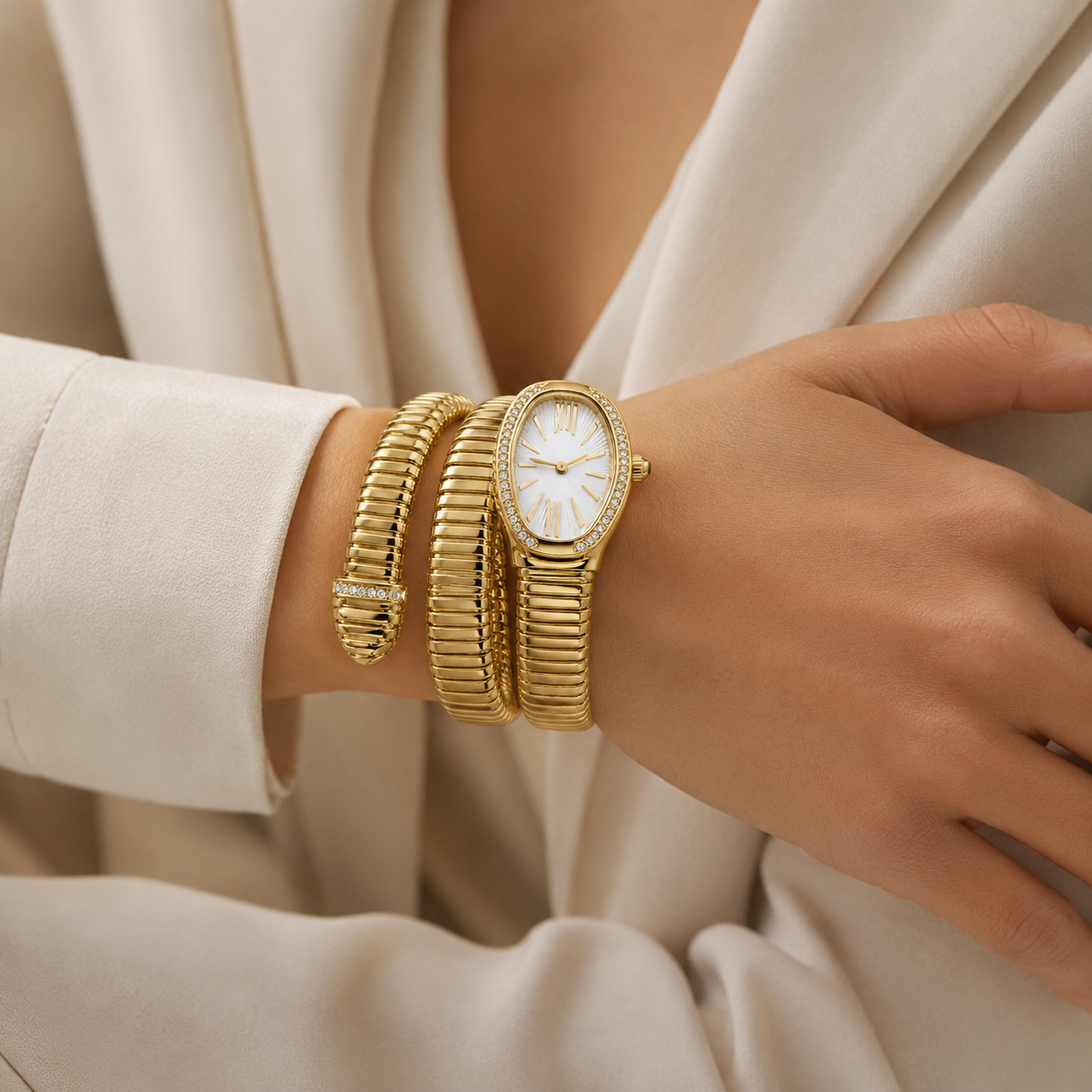Serpenti Wrap Bracelet Watch