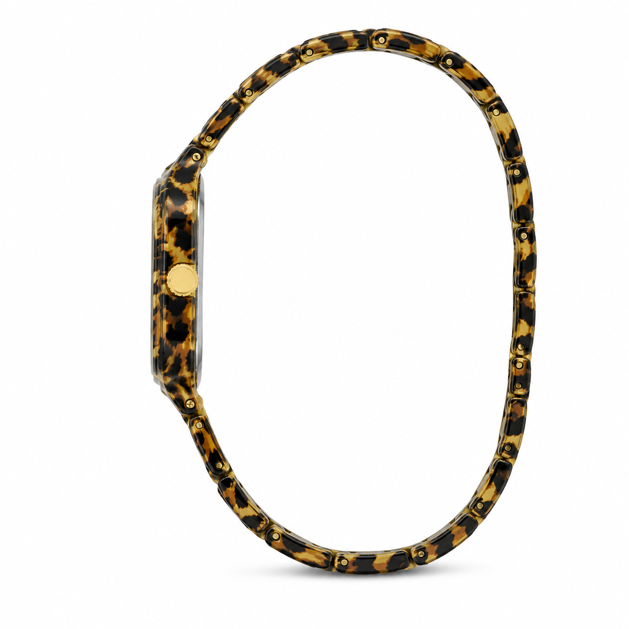 Guess Women's Leopard Print Black Dial