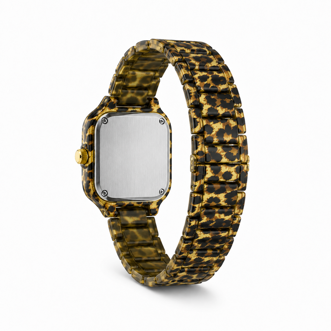 Guess Women's Leopard Print Black Dial
