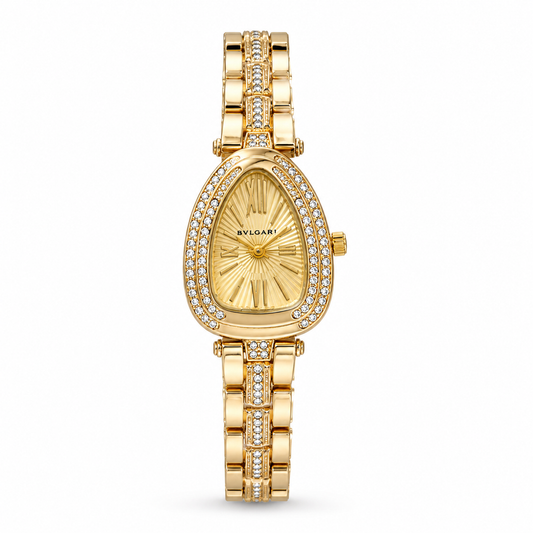Aurelia Crystal Oval Gold Watch