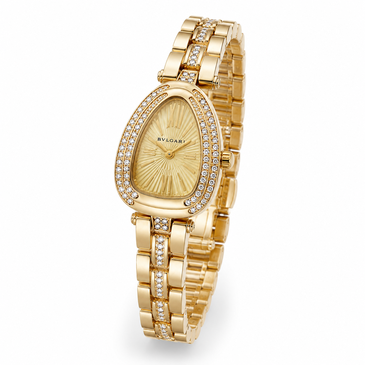 Aurelia Crystal Oval Gold Watch