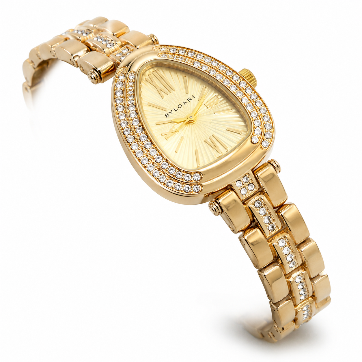 Aurelia Crystal Oval Gold Watch