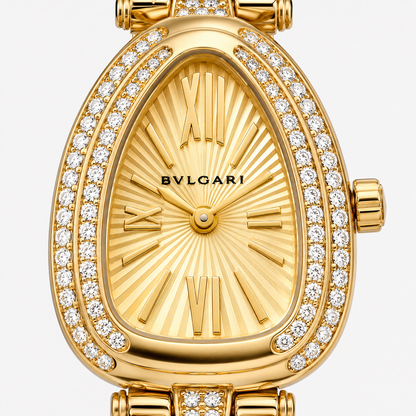 Aurelia Crystal Oval Gold Watch