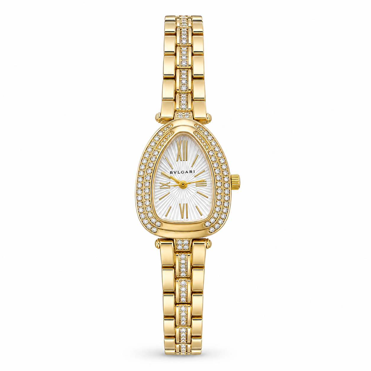 Luna Crystal Oval Gold Watch