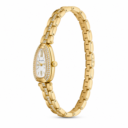 Luna Crystal Oval Gold Watch