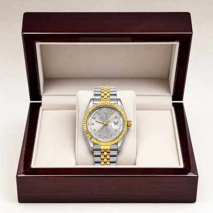 Rolex Datejust Two-Tone Diamond Dial Watch