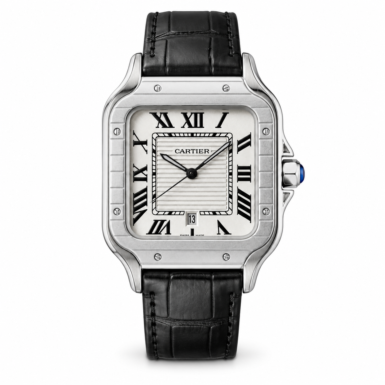 Cartier Santos Leather Watch