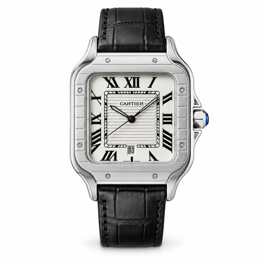 Cartier Santos Leather Watch
