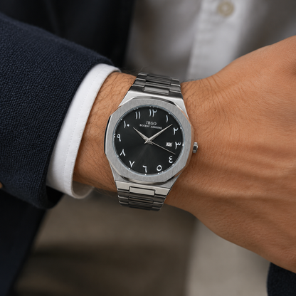 IBSO Sahara Noir Arabic Dial Watch