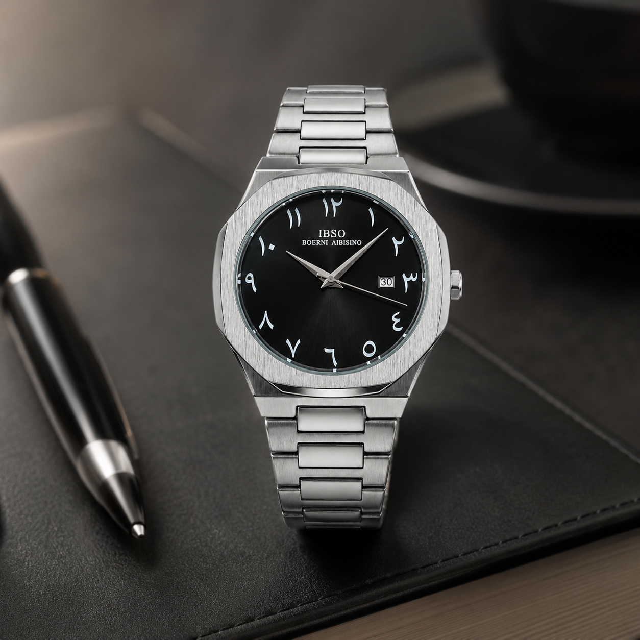 IBSO Sahara Noir Arabic Dial Watch