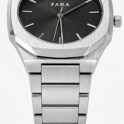 Zara Noir Octa Steel Watch