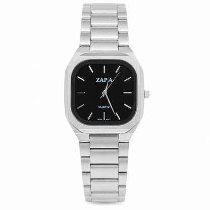 ZAPA Obsidian Square Steel Watch