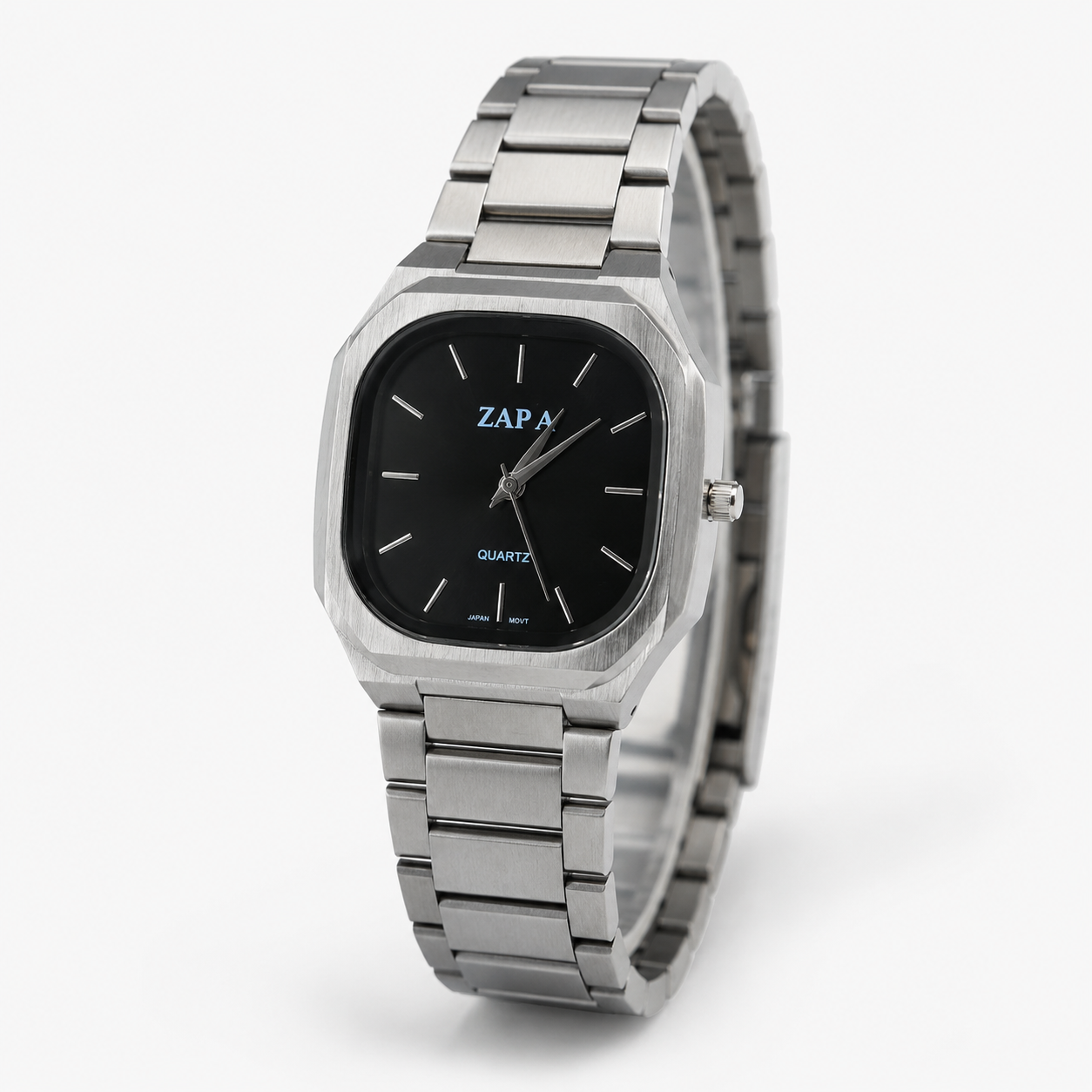 ZAPA Obsidian Square Steel Watch