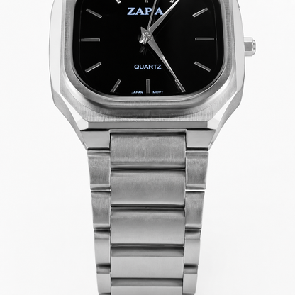 ZAPA Obsidian Square Steel Watch