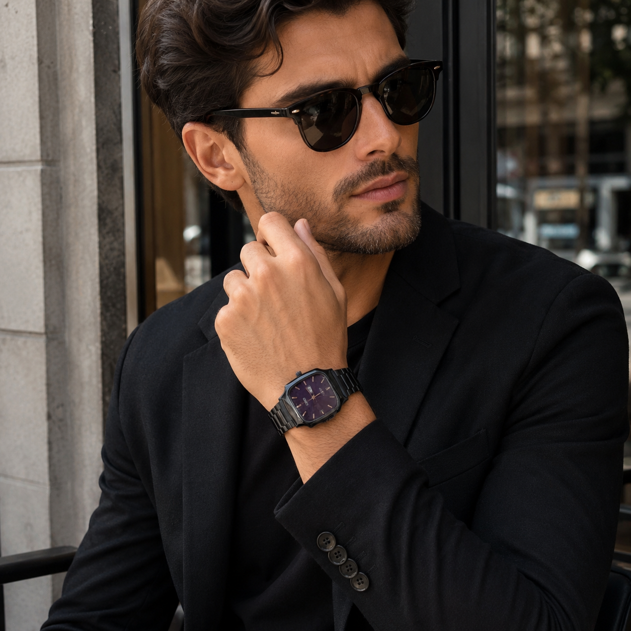 Casio Classic Square Analog - Black