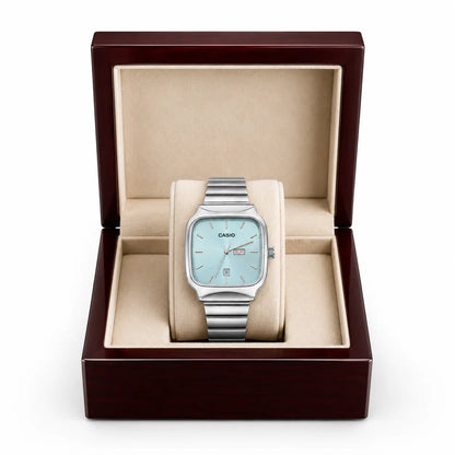 Casio Classic Square Analog Watch - Sky blue