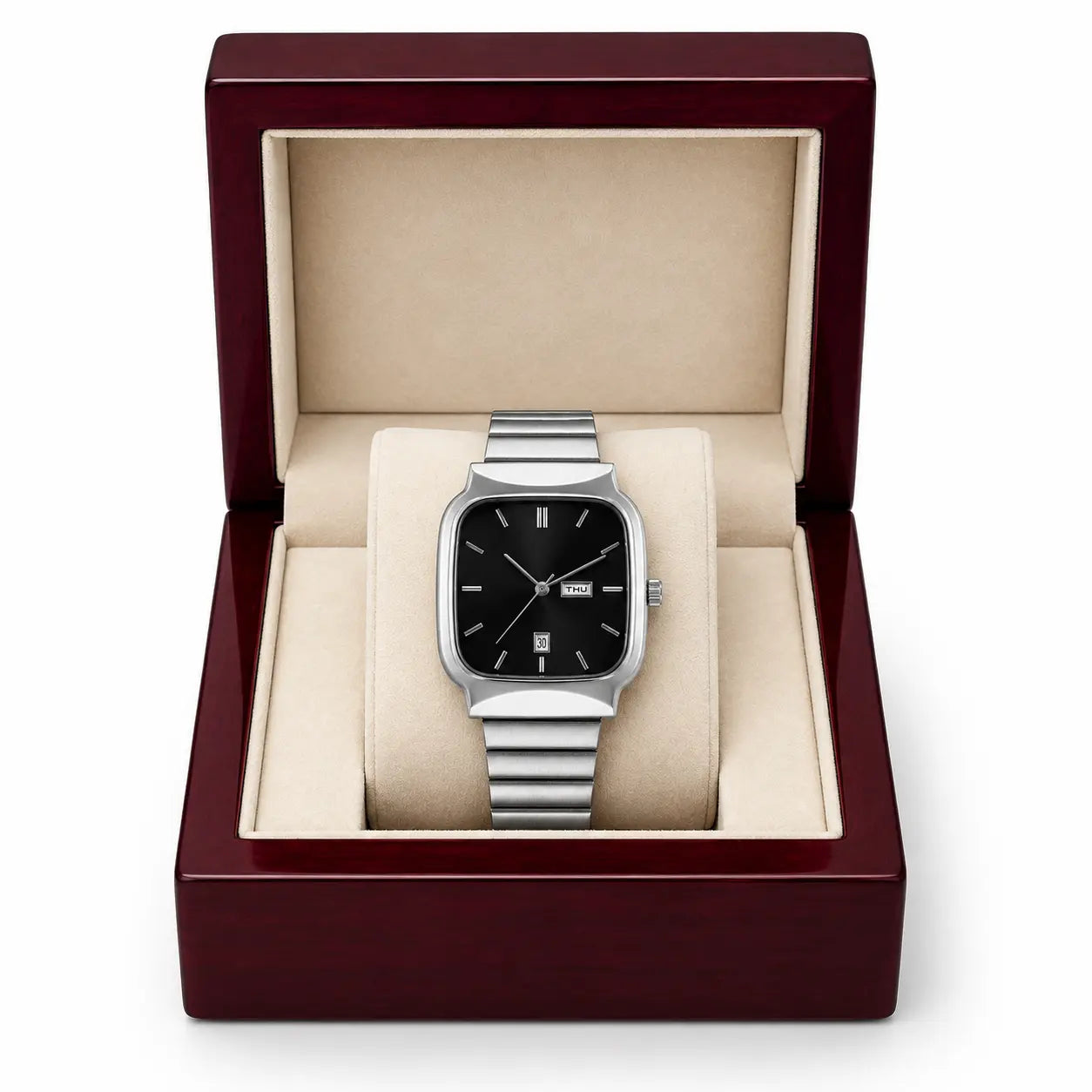 Casio Classic Square Analog Watch - Black Dial
