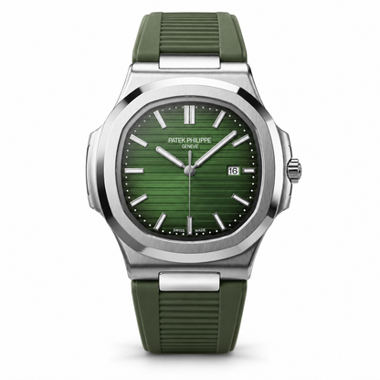 Patek Philippe Nautilus Rubber Strap - Olive Green