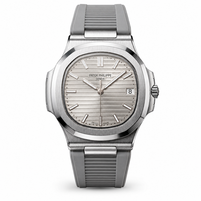 Patek Philippe Nautilus Rubber Strap - Grey