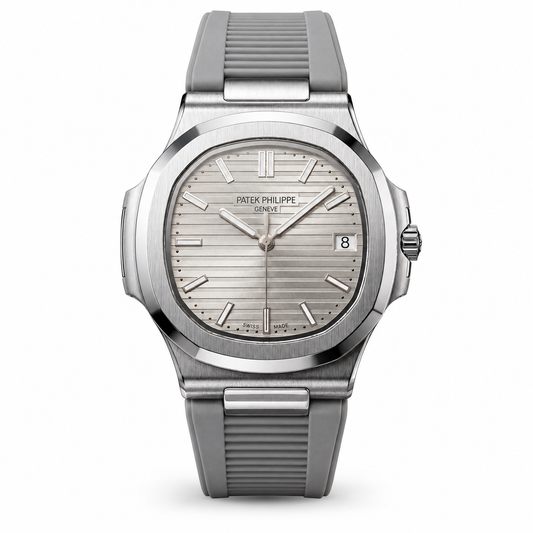 Patek Philippe Nautilus Rubber Strap - Grey