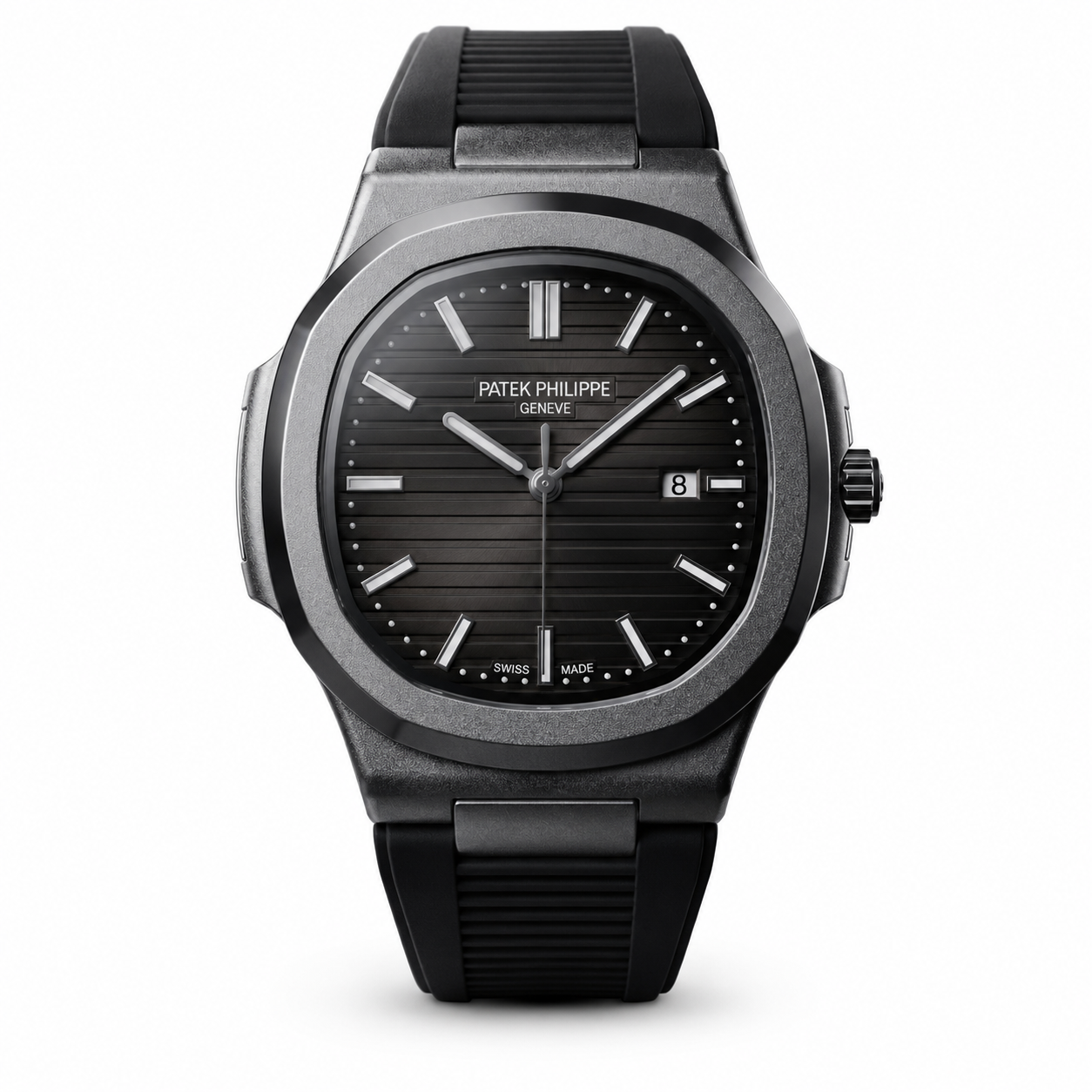 Patek Philippe Nautilus Rubber Strap - Black