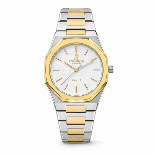 Audemars Piguet Royal Oak Two-Tone Watch - White Dial