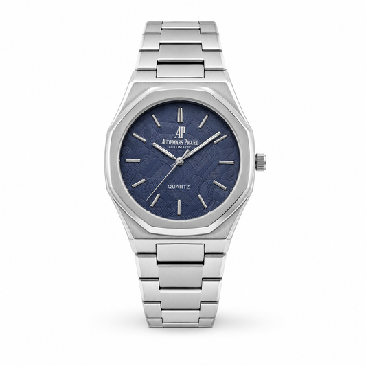 Audemars Piguet Royal Oak Steel Watch - Blue Dial