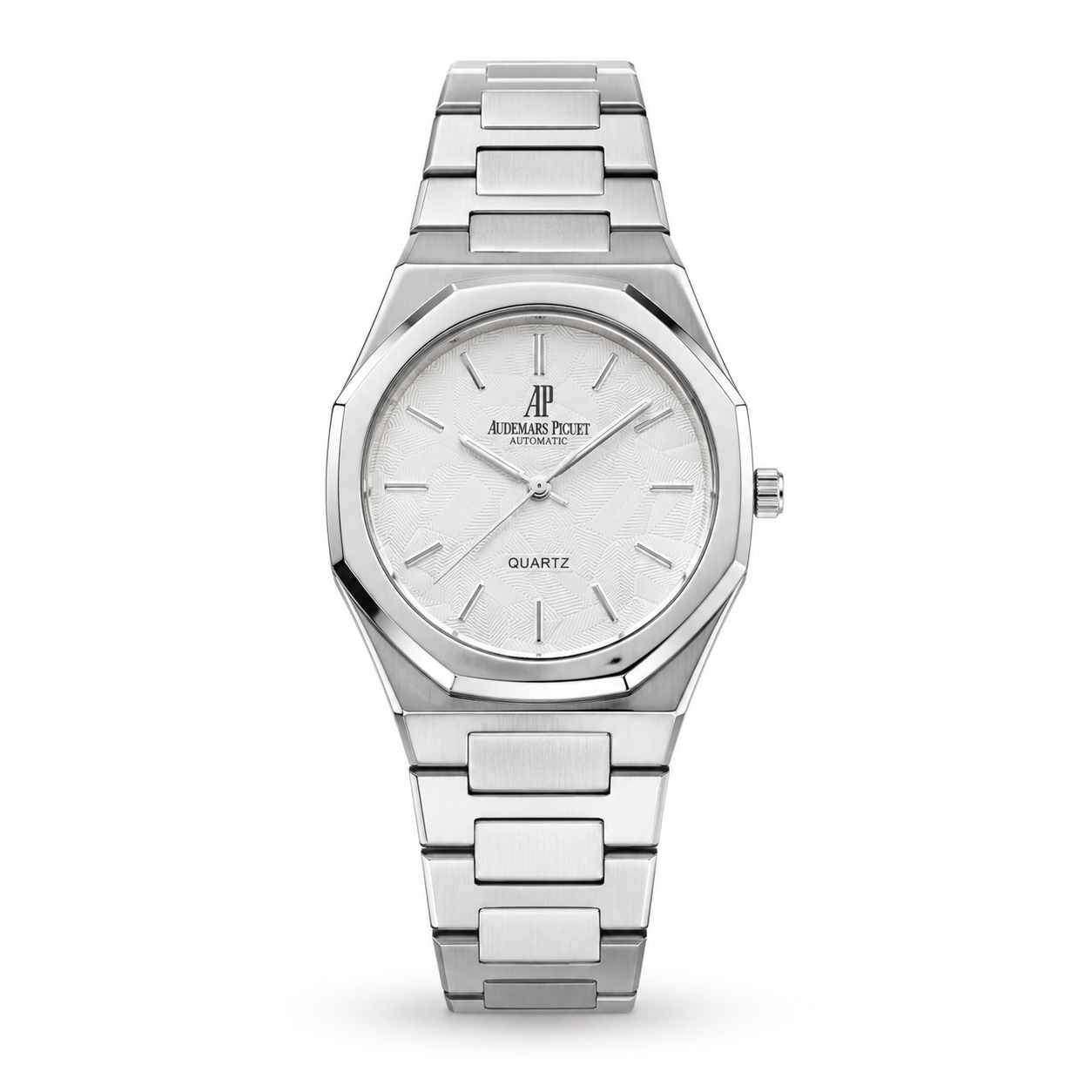 Audemars Piguet Royal Oak White Steel Watch - White Dial