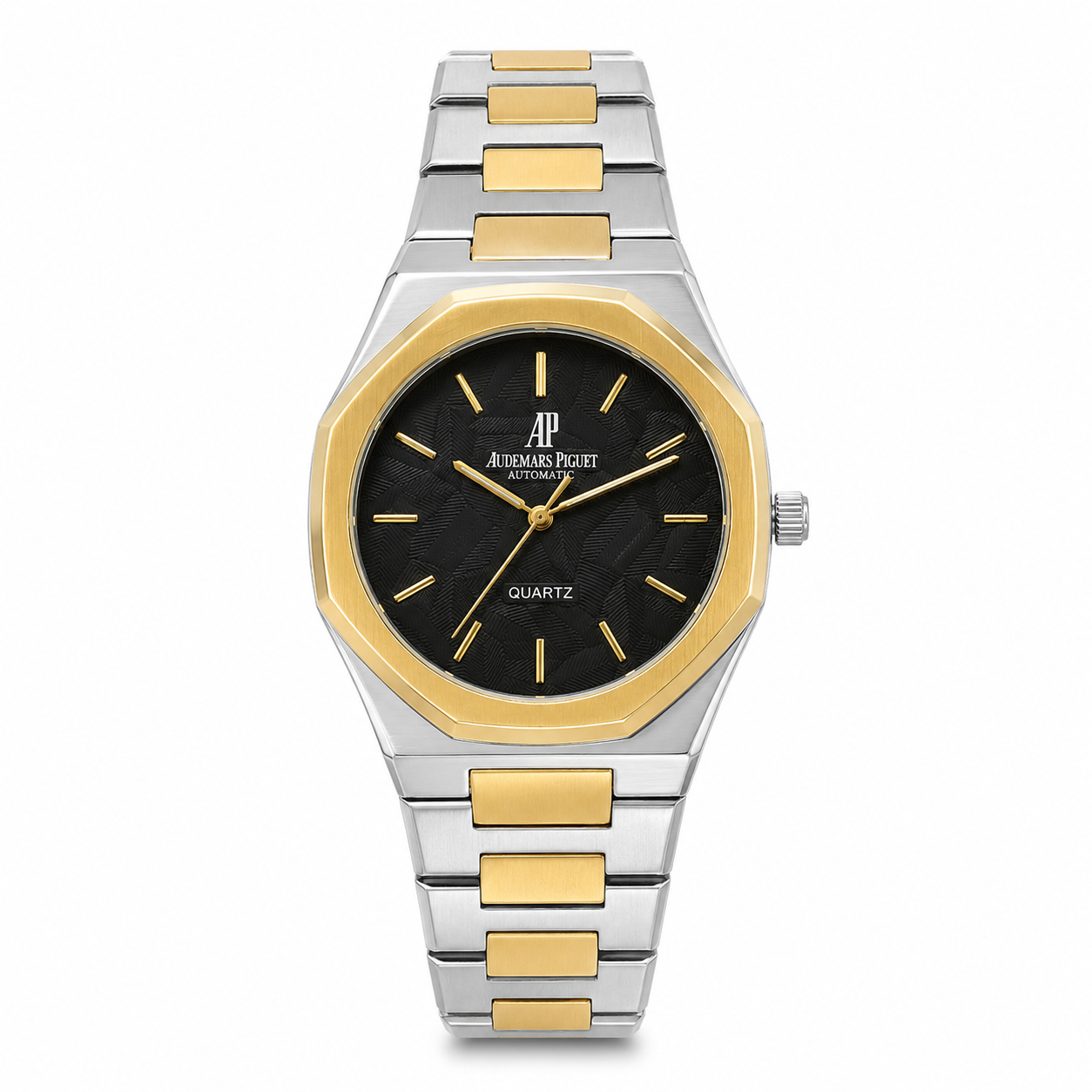 Audemars Piguet Royal Oak Two-Tone Quartz Watch - Black Dial