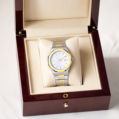Audemars Piguet Royal Oak Two-Tone Watch - White Dial