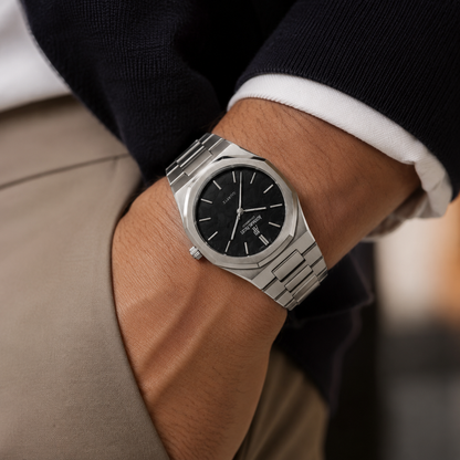 Audemars Piguet Royal Oak Silver Black Watch