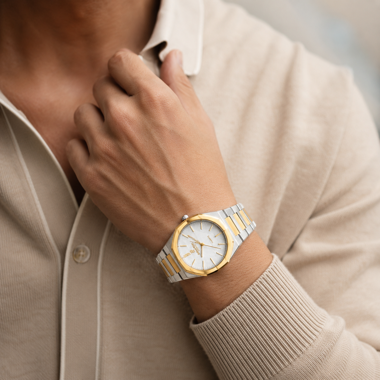 Audemars Piguet Royal Oak Two-Tone Watch - White Dial