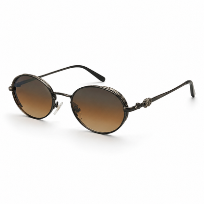 Opulent Round Gradient Sunglasses