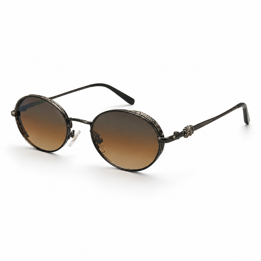 Opulent Round Gradient Sunglasses