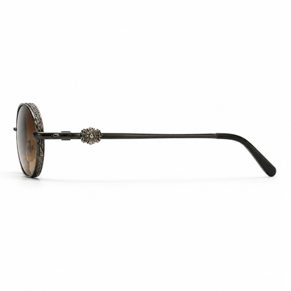 Opulent Round Gradient Sunglasses