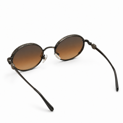 Opulent Round Gradient Sunglasses