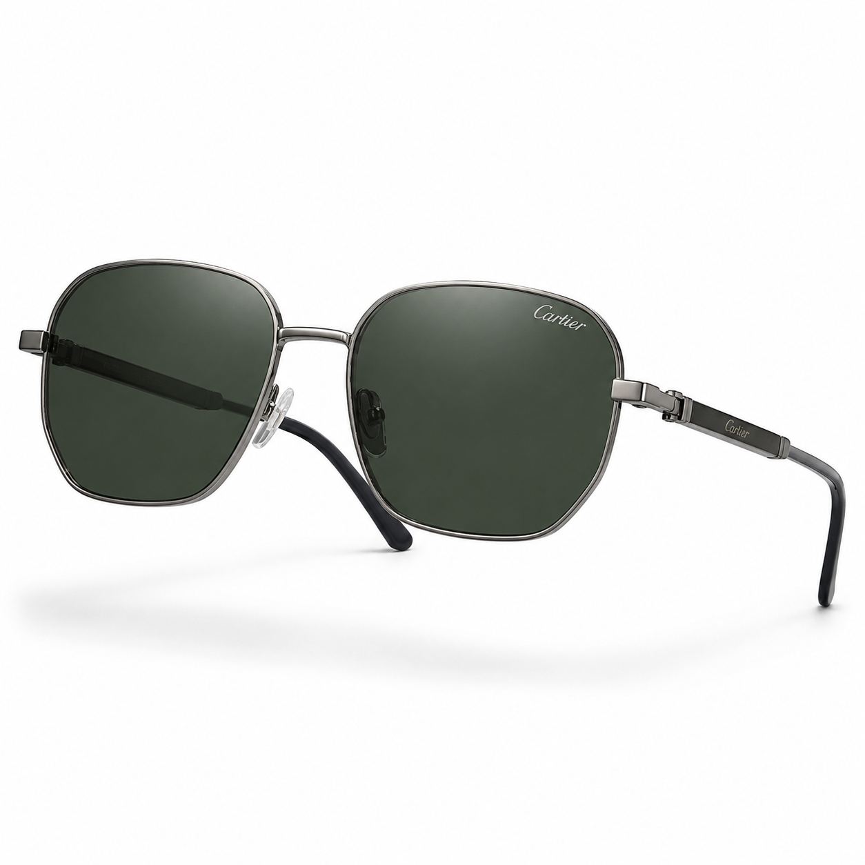 Cartier Noir Square Sunglasses