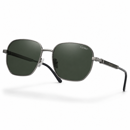 Cartier Noir Square Sunglasses