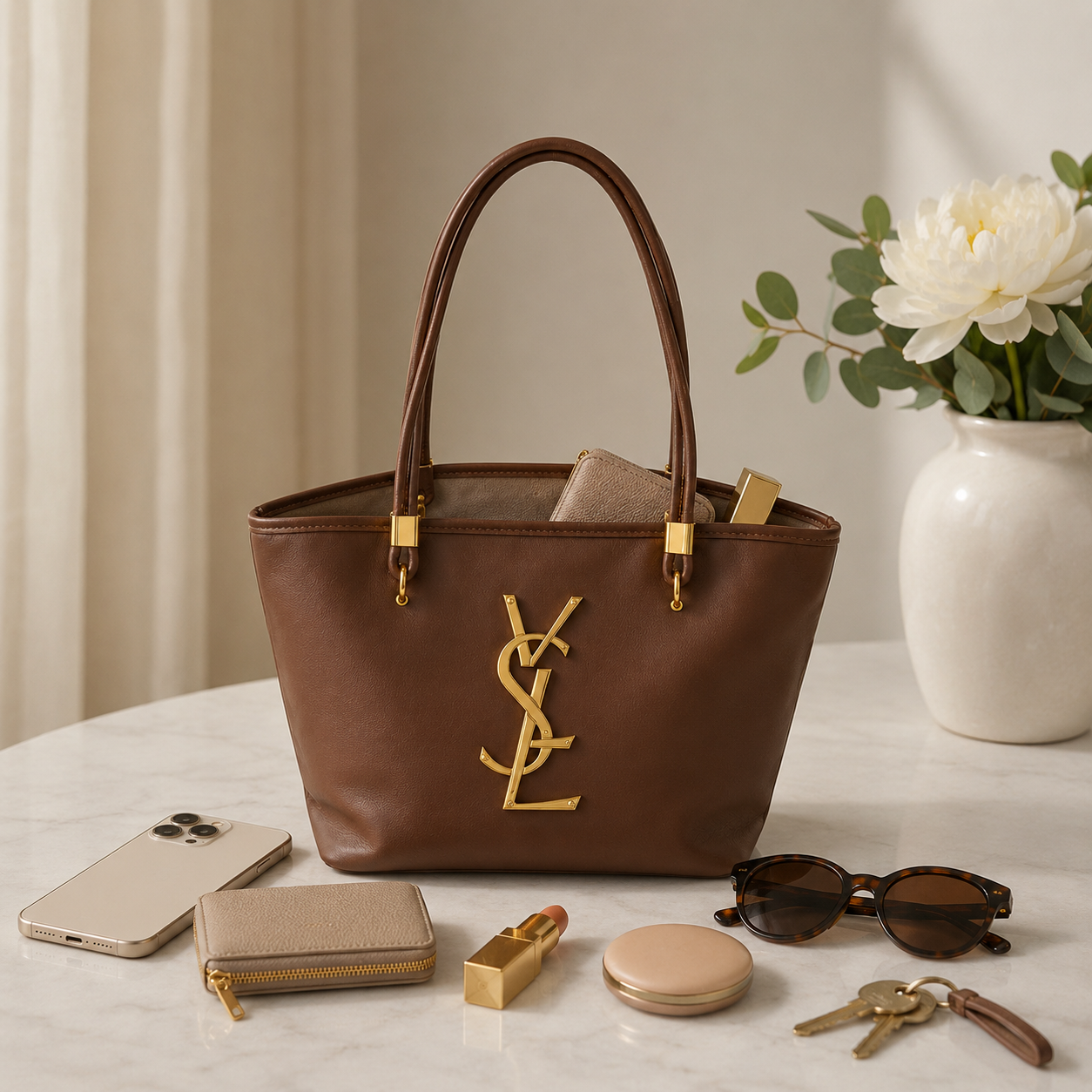Saint Laurent Classic Shoulder Tote Bag