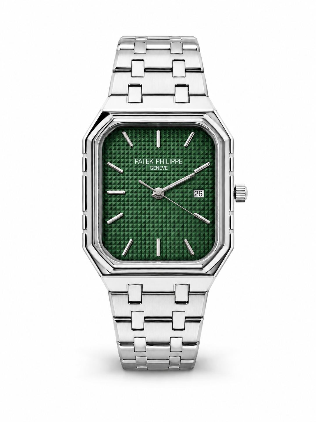 Patek Philippe Cubitus Textured Dial Steel - Olive Green Dial