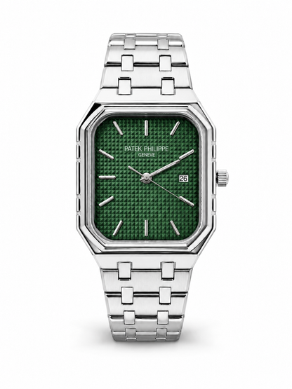 Patek Philippe Cubitus Textured Dial Steel - Olive Green Dial